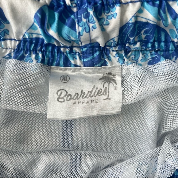 Boardies Ocean Wave Print Men's Swim Trunks - XL - Picture 4 of 7